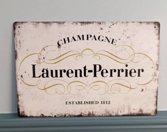 Laurent Perrier champagne metal sign 20x30cm man cave plaque wall art gift (a4)