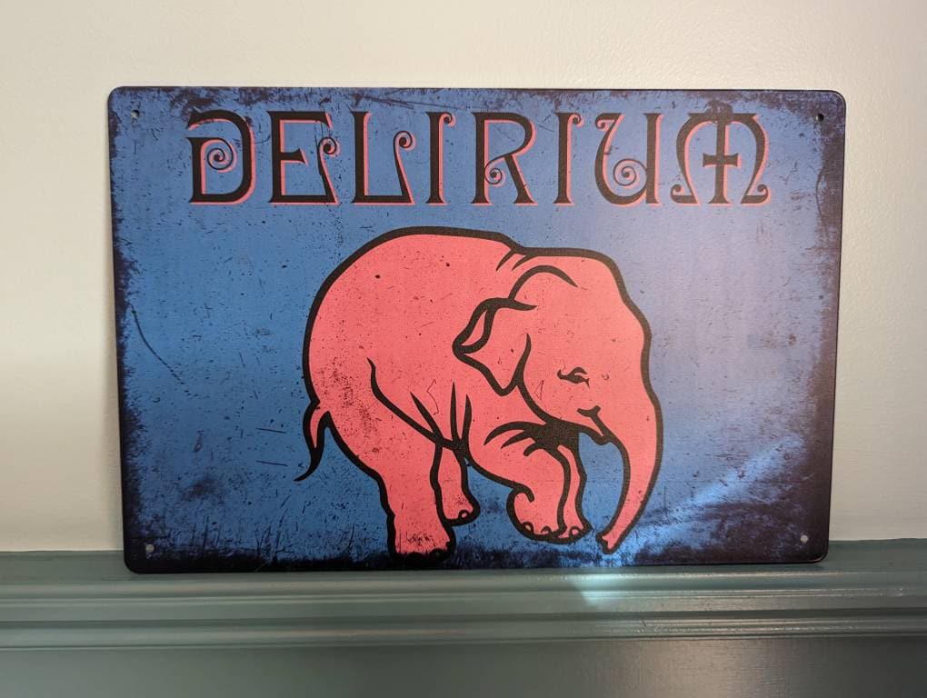 Delirium Tremens Beer Metal Sign 30x20cm Plaque Home BAR Man Etsy UK