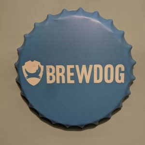 Brewdog metal bottle top large 35cm Bar Signs Pub Man Cave Wall Sign  Circle Plaques bottle cap