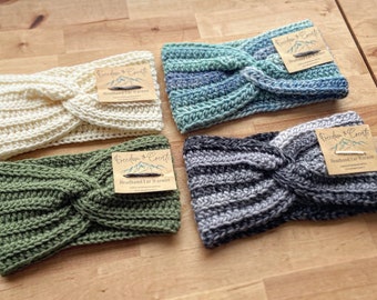 Handmade Crochet Twist Headband | Knit Ear Warmer