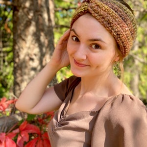 Headband, Crocheted Twist Ear Warmers, Yarn Headband, Winter Headband, Women, Adult, Twisted Headband, Twisted Ear Warmer, Ear Warmer