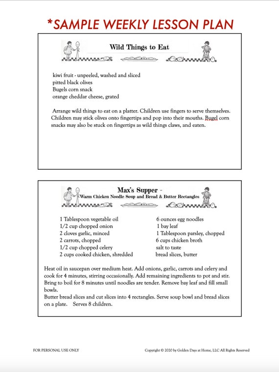 A Sick Day for Amos Mcgee Preschool Lesson Plan Week 15: - Etsy