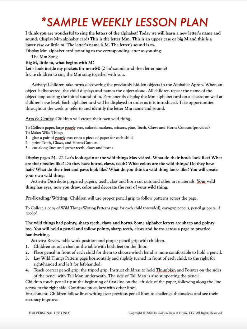 When I Was Young in the Mountains Preschool Lesson Plan Week 29: April ...