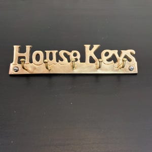 真鍮製の家の鍵フック - Etsy 日本