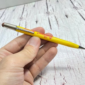 Mechanical Penci, Vintage Scripto Mechanical Pencil,  YELLOW color, Made in Canada, Unique Style, Best Writing, Gift for Teacher.