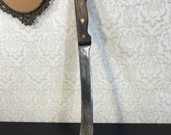 Konvolut Friedr. Herder Solingen Kochmesser, Großes Besteck, 45 cm Klinge