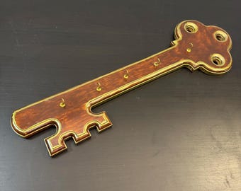 ヴィンテージの壁掛けコートラック、木製ハンガー、スタイリッシュな 5