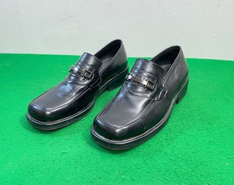 Mens Black Leather Dress Shoes, Size 41 Genuine Leather Upper and Lining , Supreme Quality by Manwood, Unique Gift, Excellent Couple.