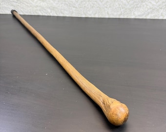 Vintage Bamboo Cane, Wooden Walking Stick, 34 Inch Cane, Strong Handle Cane, Wooden Cane, Display Decor, Vintage Cane, Rustic Stick