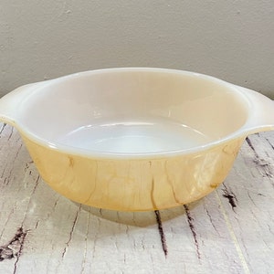 Fire King Bowl Peach Lustre, Oven Proof Anchor Hocking, Glass Plate