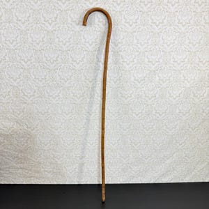Traditional Bamboo Cane with Burn Rings, Wooden Walking Stick and Canes made of Bamboo, Height 35.75 inch / 91cm, walking staff.