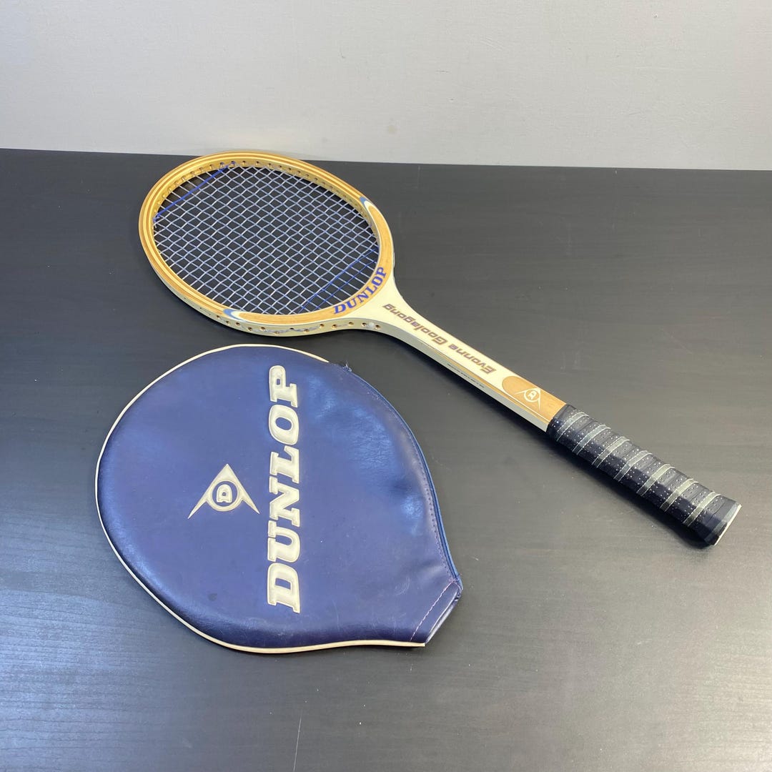 Raquette De Tennis Ancienne Dunlop – Modèle Evonne Goolagong – Signée