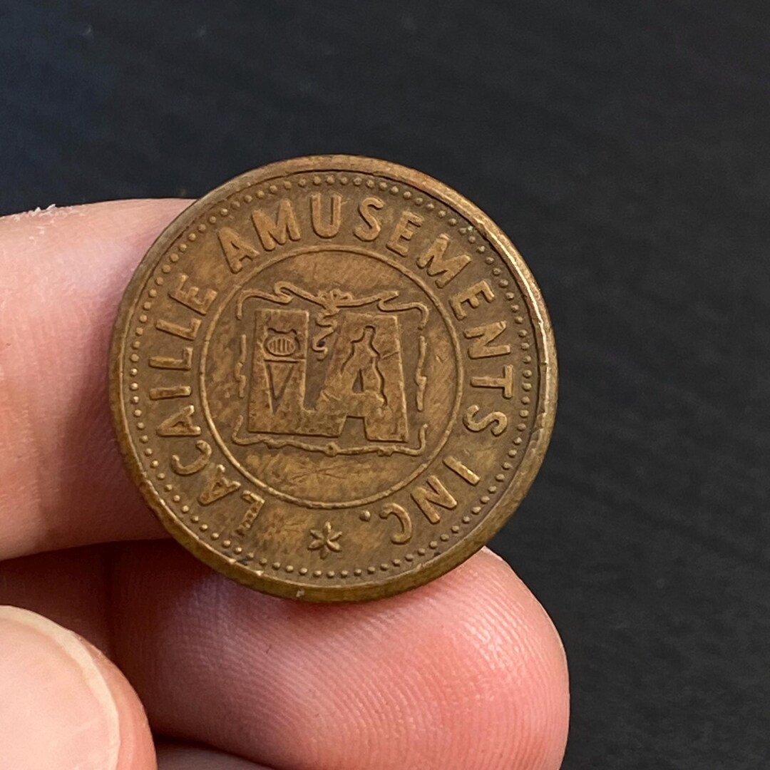 Lacaille Amusements LANJEU Amusements I N C Token, Golden Color, Antique  Style, Collectables, Decor, Gift for Her, Gift for Him, Old Coin - Etsy