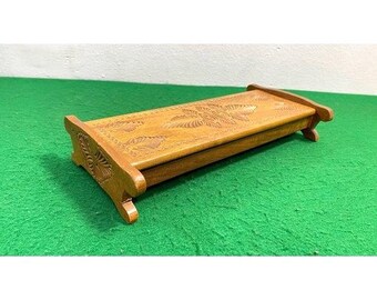 intage Hand Carved Wooden Box, Antique Spice Box, Rustic Decorative Trinket Box, Wood Jewelry Box, Boho Home Decor Gift