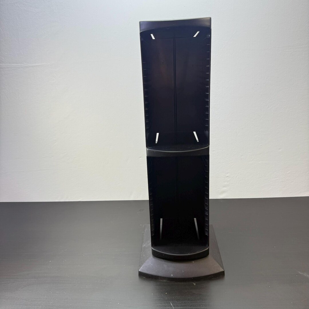 Vintage 90s Black Plastic CD Rack, Freestanding Media Shelf - Etsy