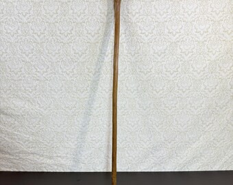 Vintage-Spazierstock aus Bambus, Gehstock aus Holz, 86 cm lang, stabiler Griff, Holzstock, Dekorationsgegenstand, Vintage-Spazierstock, rustikaler Stock