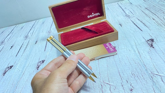 ヴィンテージ SHEAFFER ボールペン＆鉛筆セット、メタルペン、アメリカ