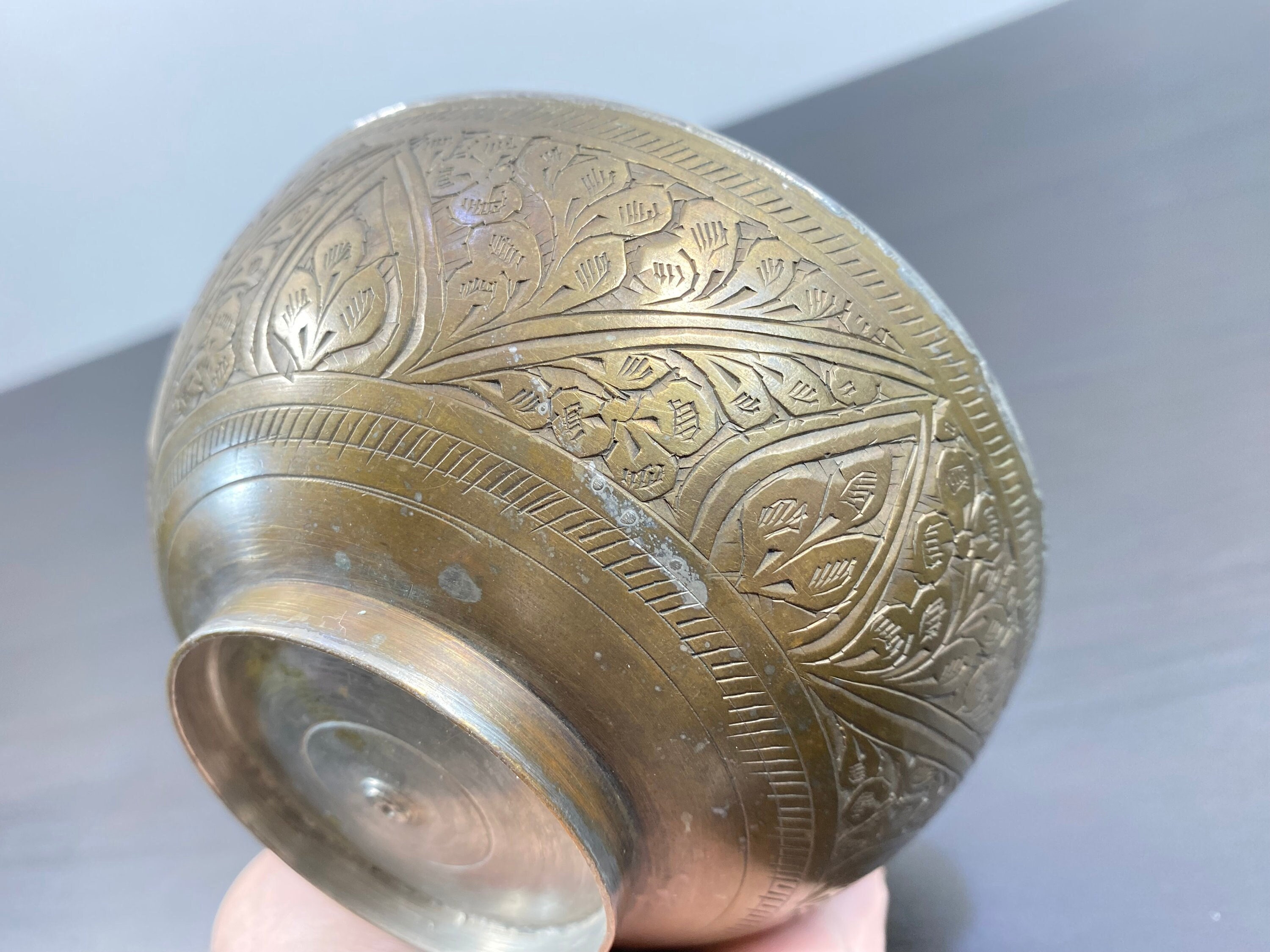希少品【英国アンティーク】真鍮フック付きアクセサリースタンド