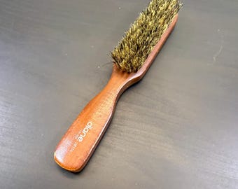 Vintage Diane Wooden Shoe Brush, Natural Bristle Shoe Brush, Leather Polish Tool, Rustic Dressing Room Decor, Classic Grooming Accessory