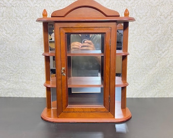 Vintage Gunther Mele 1970's wooden Jewelry Box, Rare Box, Jewellery Organizer Cabinet, Wall Hanging Treasure Chest, Nice Gift.