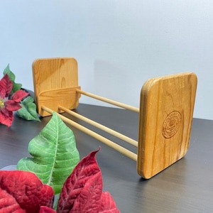 Vintage Wood Book Rack, Wooden Vintage Book Shelf, Adustable Book Shelf