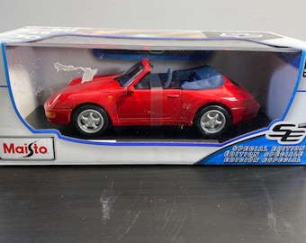 Maisto Porsche 911 Carrera Diecast Car, Special Edition 1:18, Original Box