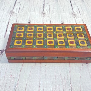 Wooden Keepsake Box-storage box-Wooden Chest-Wooden Box- Small Treasure Chest Wooden Jewelry Box- Treasure Box-Jewelry Organizer With Hinges