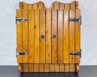 Vintage Wooden Wall Shelf, Rustic Display Shelves, Farmhouse Hanging Rack, Curio Display Cabinet , Home Decor Organizer, Wooden Wall Storage