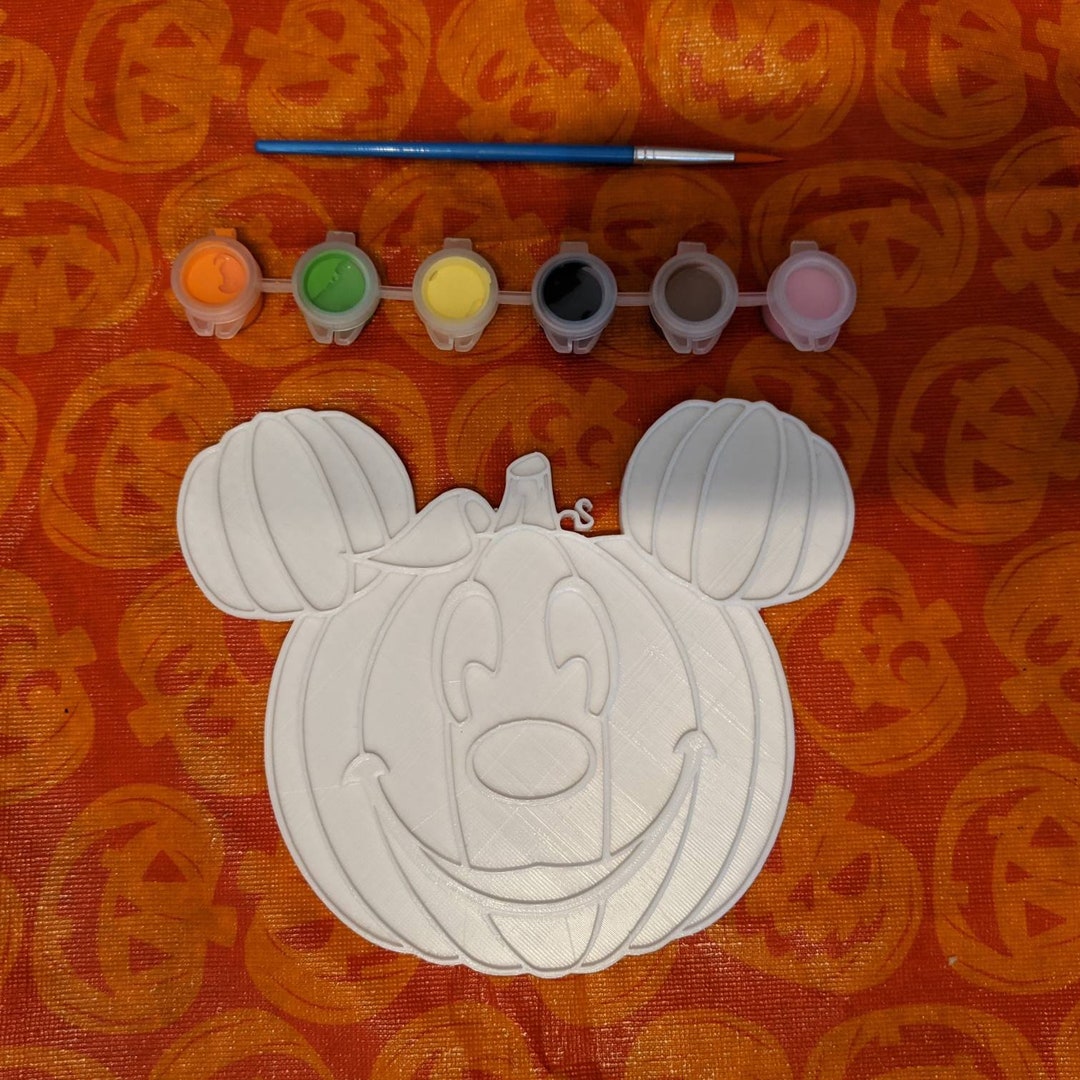 DIY Mickey Mouse Pumpkin Paint Kit - Etsy