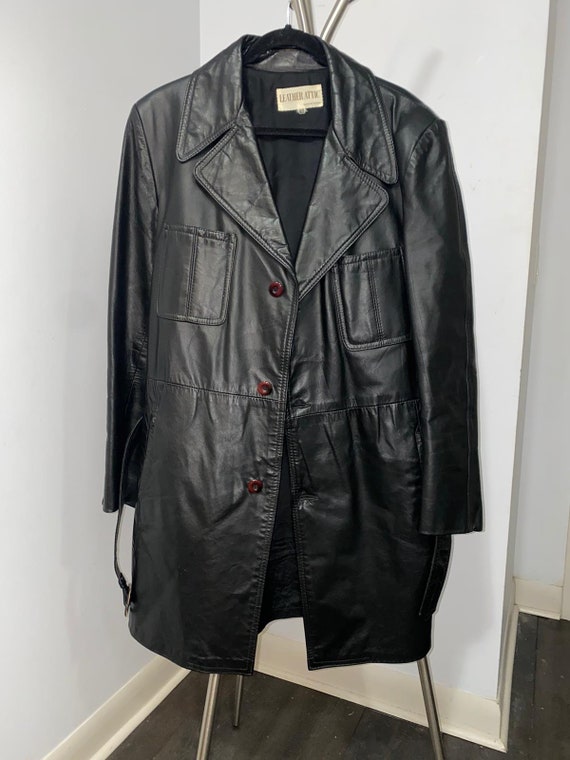Men’s Leather Jacket with Belt