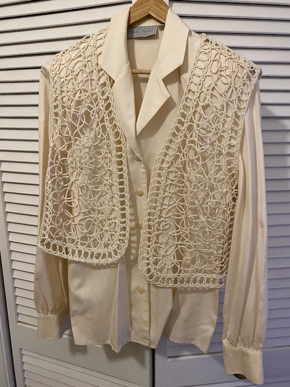 Vintage Howard Wolf Silk Pantsuit