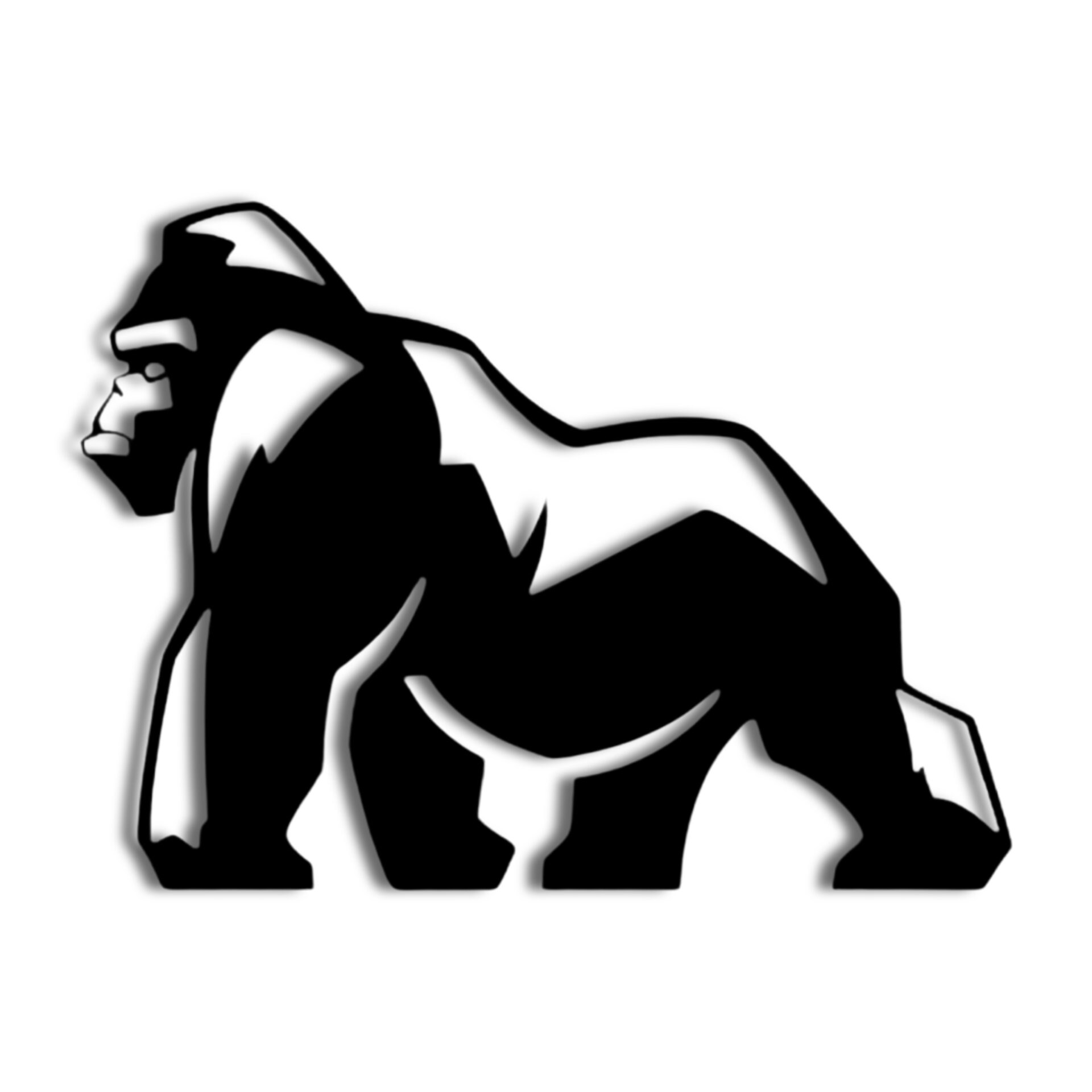 CHOOSE COLOR Gorilla Wall Art Gorilla Silver Back African Etsy