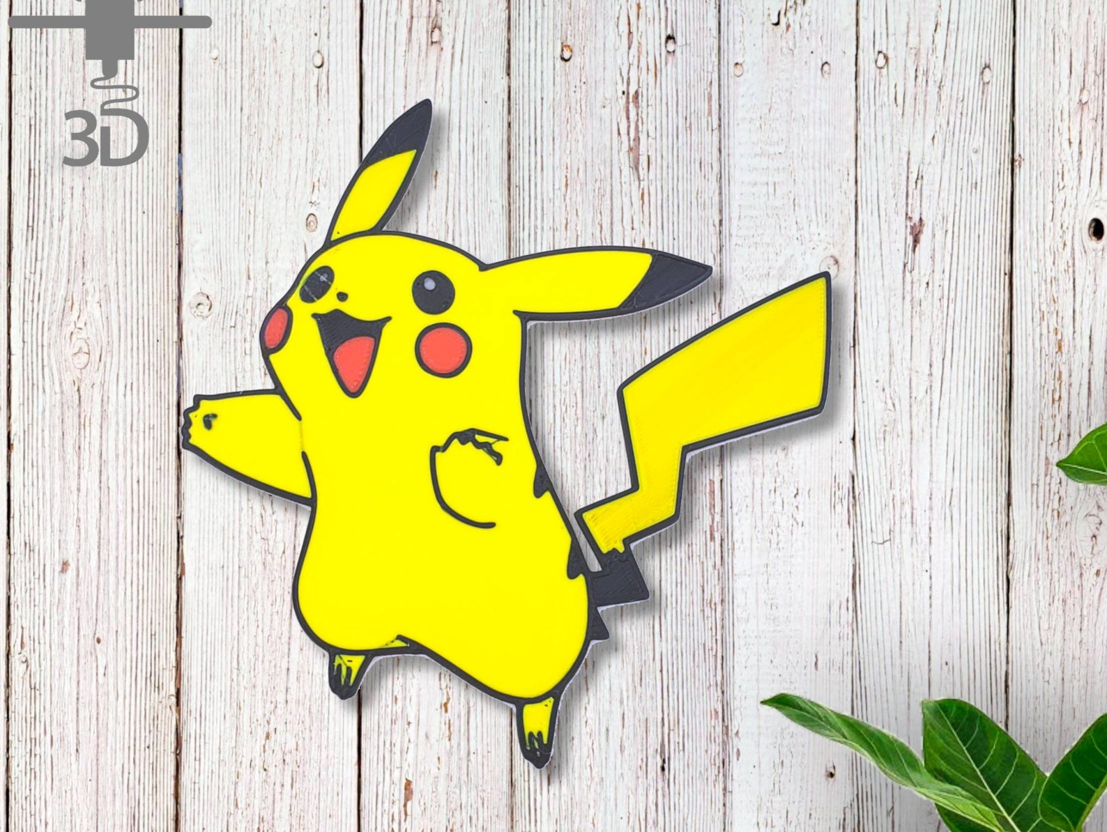 Pikachu Pokemon Wall Art Pokémon Pikachu Wall Décor Etsy