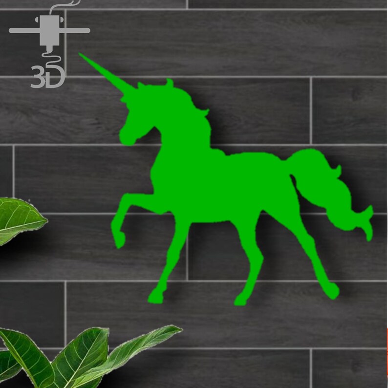 CHOOSE COLOR Unicorn Wall Art Unicorn Wall Decor Nursery Wall Etsy