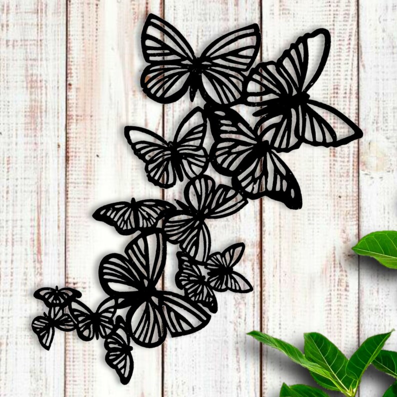 CHOOSE COLOR 3D Butterfly Wall Art Cluster Butterfly Etsy