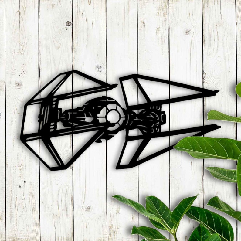 CHOOSE COLOR Star Wars Wall Art Tie Tie Fighter Star Wars Art Star Wars Inspired StarWars Name Sign Glow in the Dark Star Wars Theme 