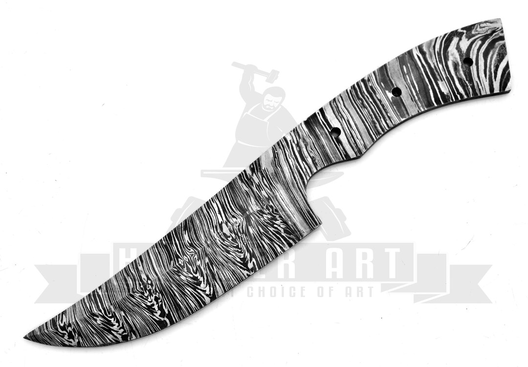 Damascus Steel Hand Custom Handmade Blank Blade Knife for Knife