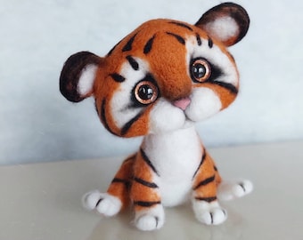 Needle Felted Tiger | Etsy