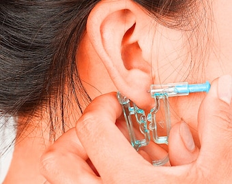 12 Pairs 4mm Rhinestone Earrings Piercing Tool Kit For Ear Piercing Gun 