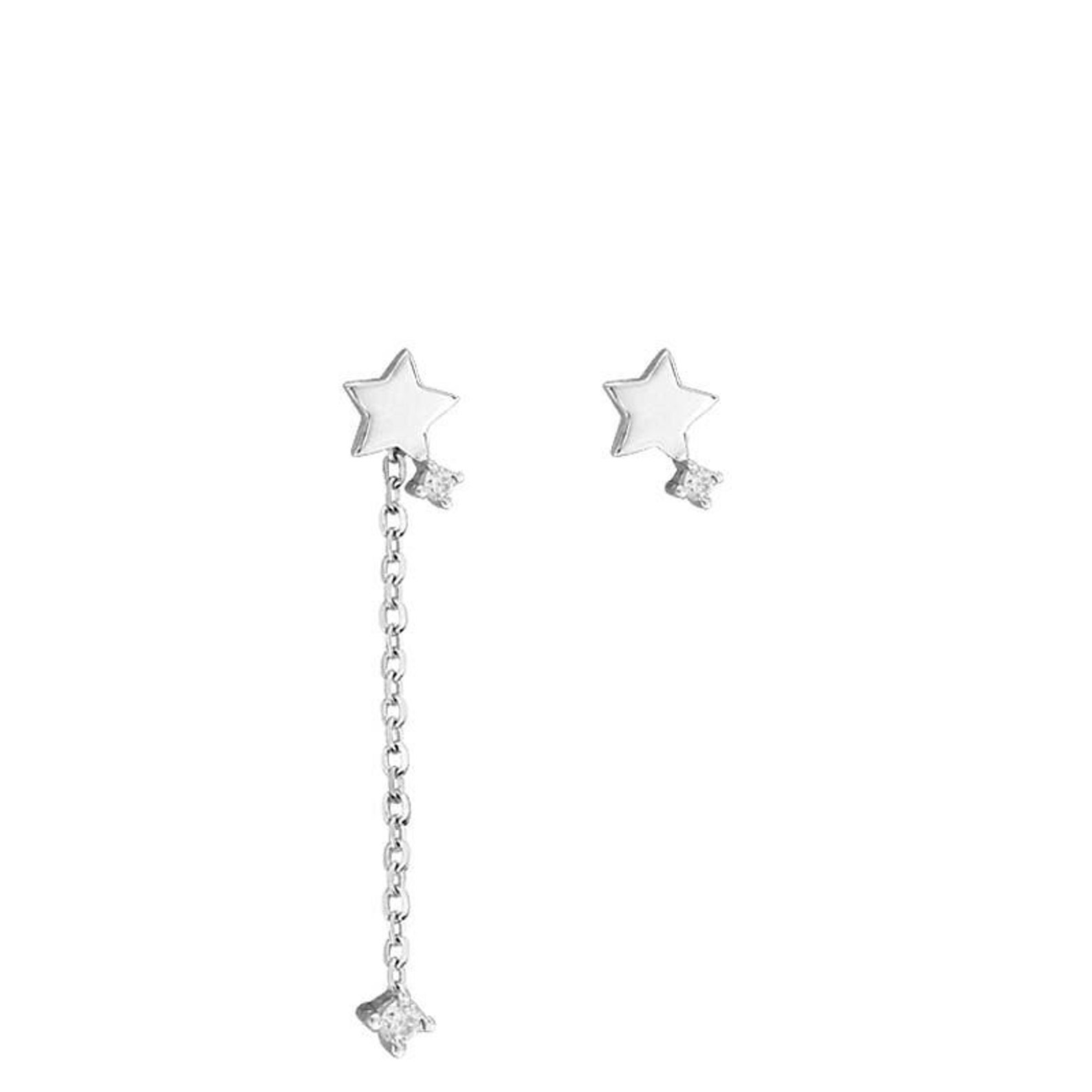 tassel star stud earrings