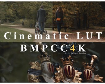 Cinematic LUT for BMPCC4K "F201" for moody autumn colours