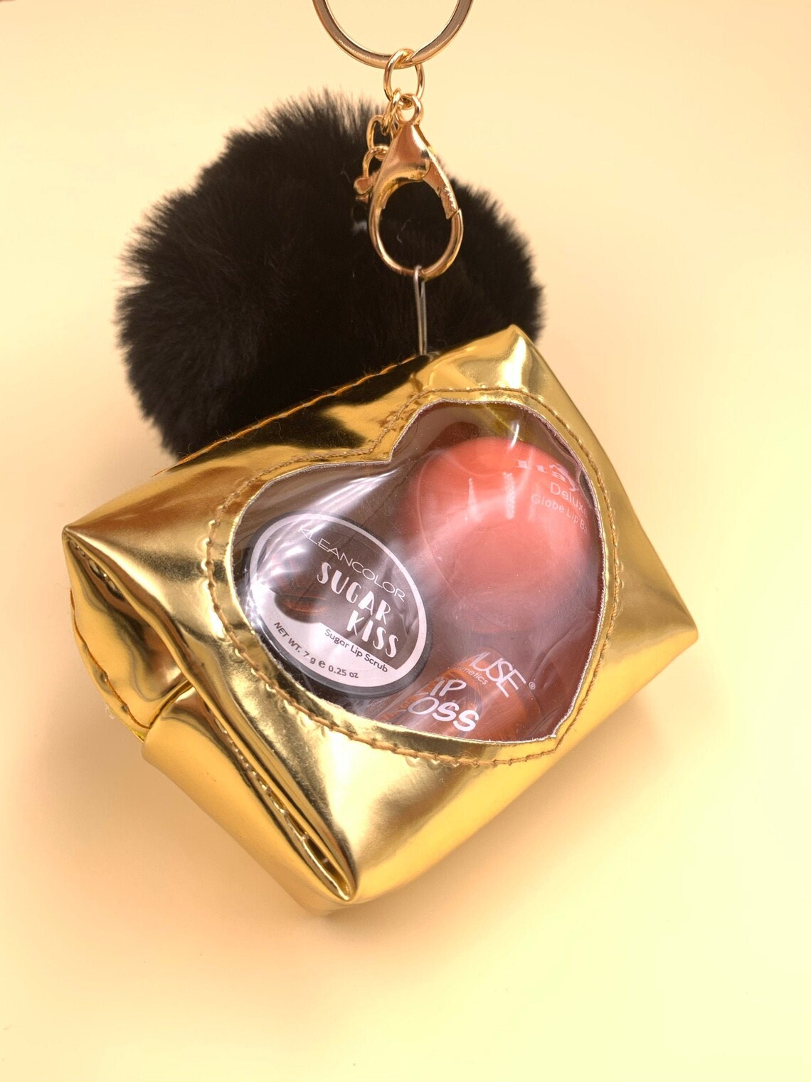 Lip gloss bundle case Keychain Pouch with Lip Gloss Lip Etsy