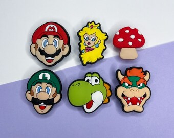mario croc charms