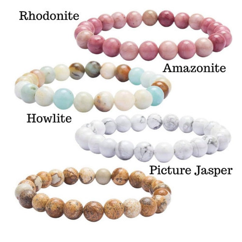 Lava Rock Precious Gemstone Essential Oil Bracelet