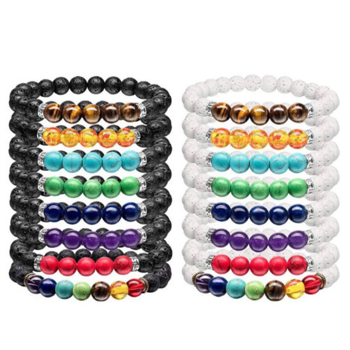 Beaded Chakra Bracelets Etsy