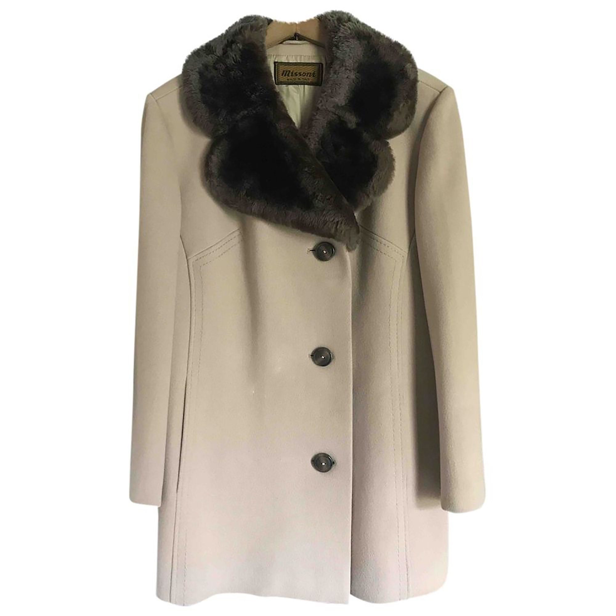 1960 Rare Missoni Wool Coat Beige 