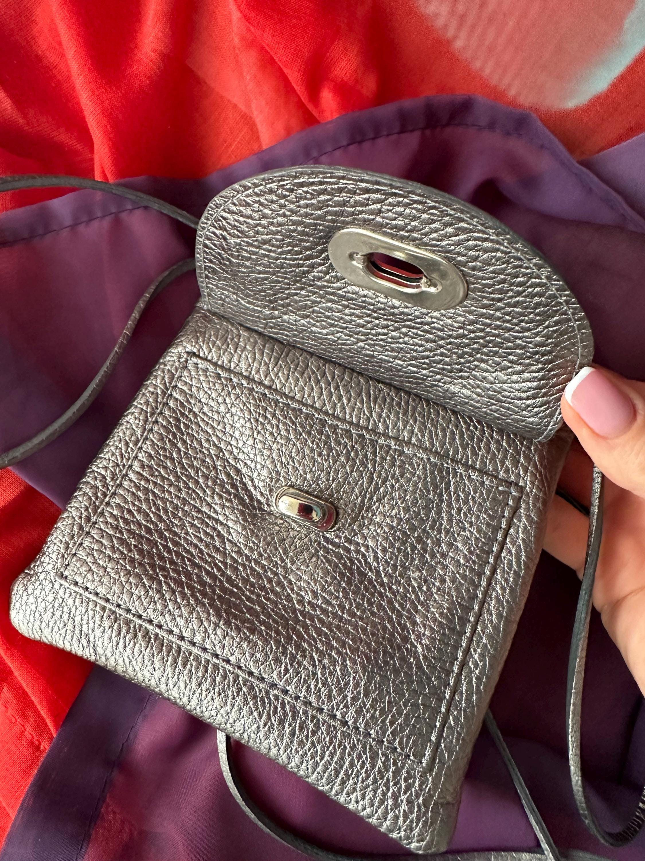 Vintage 2000s See by Chloe Metallic Leather Mini Neck