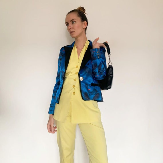 Buy 2010 SS Runway Iconic Jc De Castelbajac Blue Blazer With Face 