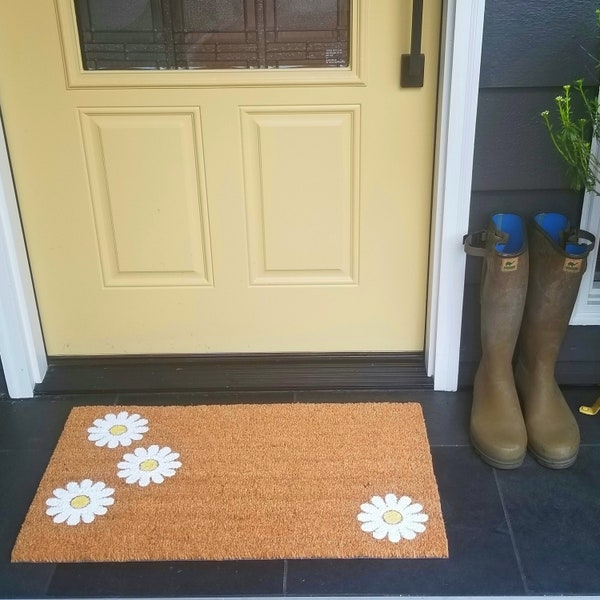 Daisy Bath Mat Etsy