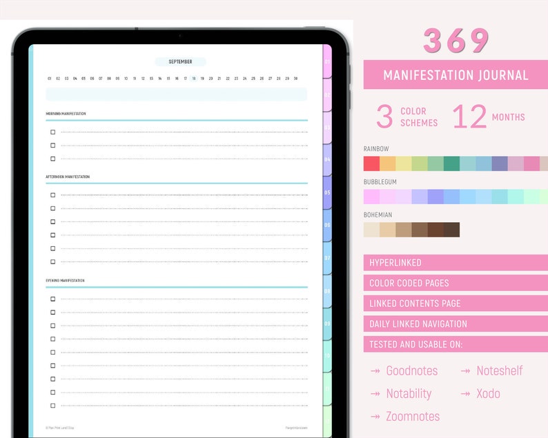 369 Manifestation Journal